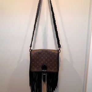 Louis Vuitton Black and Brown Monogram Crossbody Bag